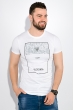 Футболка мужская с надписями 515F056 белый