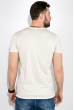 Футболка мужская с надписями 515F056 песочный