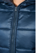Куртка женская зимняя, однотонная, на молнии 74PD800 темно-синий