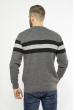 Стильный мужской свитер 85F752 серый