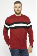Стильный мужской свитер 85F752 вишневый