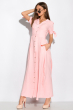 Платье в пол однотонное 120PDS5085-1 светло-розовый