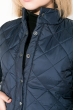 Куртка женская стеганая на кнопках 80PD1209 темно-синий