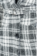 Кардиган женский на пуговицах, приятный материал 64PD3041-2 бело-черная клетка