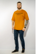Стильная мужская футболка 624F001 горчичный