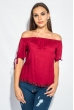 Блуза женская штапель 266F011-2 марсала