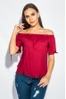 Блуза женская штапель 266F011-2 марсала