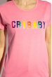 Футболка женская Crybaby  85F420 розовый