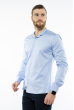 Рубашка мужская с воротником стойка 204P3822 голубой