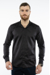 Рубашка мужская с воротником стойка 204P3822 черный