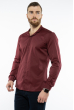 Рубашка мужская с воротником стойка 204P3822 бордовый