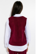 Рубашка женская, обманка, классическая 64PD346-1 бордово-белый