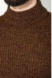 Свитер мужской стильный 48P3296 коричневый
