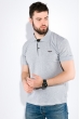 Поло 168F085 светло-серый