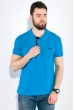 Поло 168F085 голубой