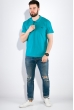 Поло 168F085 бирюзовый
