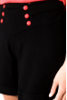 Костюм женский (блуза, шорты) 107P4241 кораллово-черный