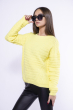 Свободного кроя свитер  174P11 желтый неон