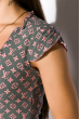 Легкая женская рубашка на пуговицах 118P162 серо-розовый
