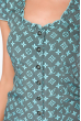 Легкая женская рубашка на пуговицах 118P162 серо-голубой
