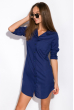 Платье-рубашка 120P434 темно-синий