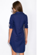 Платье-рубашка 120P434 темно-синий