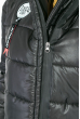 Куртка женкая с капюшоном, с нашивкой на спине 76PD1115 черный