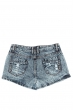 Шорты женские джинс короткие 470K004 темно-синий варенка