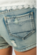 Шорты женские джинс рваные 470K005 синий варенка