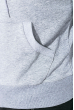 Толстовка мужская на змейке 117V001 светло-серый