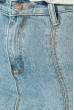 Юбка женская джинс с карманами 119V002 синий варенка