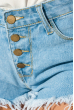 Шорты женские джинс с завышенной талией 119V003 голубой