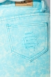 Шорты женские джинс в ярких оттенках 119V005 небесно-голубой