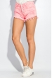 Шорты женские джинс в ярких оттенках 119V005 розовый