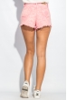 Шорты женские джинс в ярких оттенках 119V005 розовый
