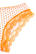 Трусы женские ажурные 53P001 оранжево-белый