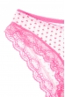 Трусы женские ажурные 53P001 розово-белый