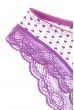 Трусы женские ажурные 53P001 сиренево-белый