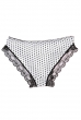 Трусы женские ажурные 53P001 черно-белый