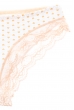 Трусы женские ажурные 53P001 бежево-белый