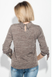 Блузка женская нежная, с завязками на руках 64PD2631 коричневый меланж