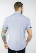 Рубашка с коротким рукавом 199P0118 бело-синий