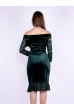 Платье темно-зеленое 265P094-1 темно-зеленый