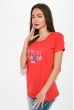 Футболка женская 211F048 красный