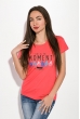 Футболка женская 211F048 коралловый