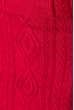 Юбка с комбированной вязкой 131V002 красный