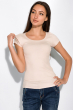 Женская футболка из хлопка 434V004-4 кремовый