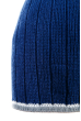 Шапка мужская с цветным ободком 254V001-1 сине-серый