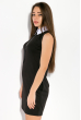 Платье женское с воротничком  83P12160 черный