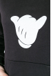 Свитшот женский стильный с принтом   82PD407-1 черный